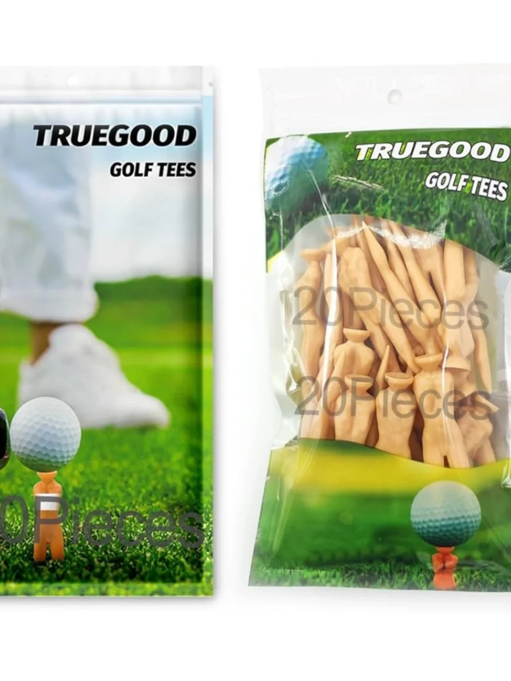 NWT TRUEGOOD 2 Packets of Golf Tees - Nude and Naughty  Plastic Golf Tees (Pack)